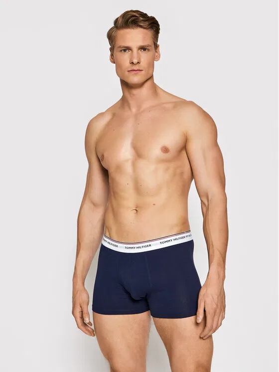 Комплект боксеров 3P Trunk Tommy Hilfiger, темно-синий — фото 3
