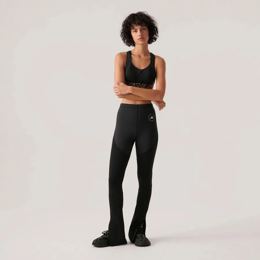 Женские спортивные брюки 7/8 с брендом adidas, Черный
