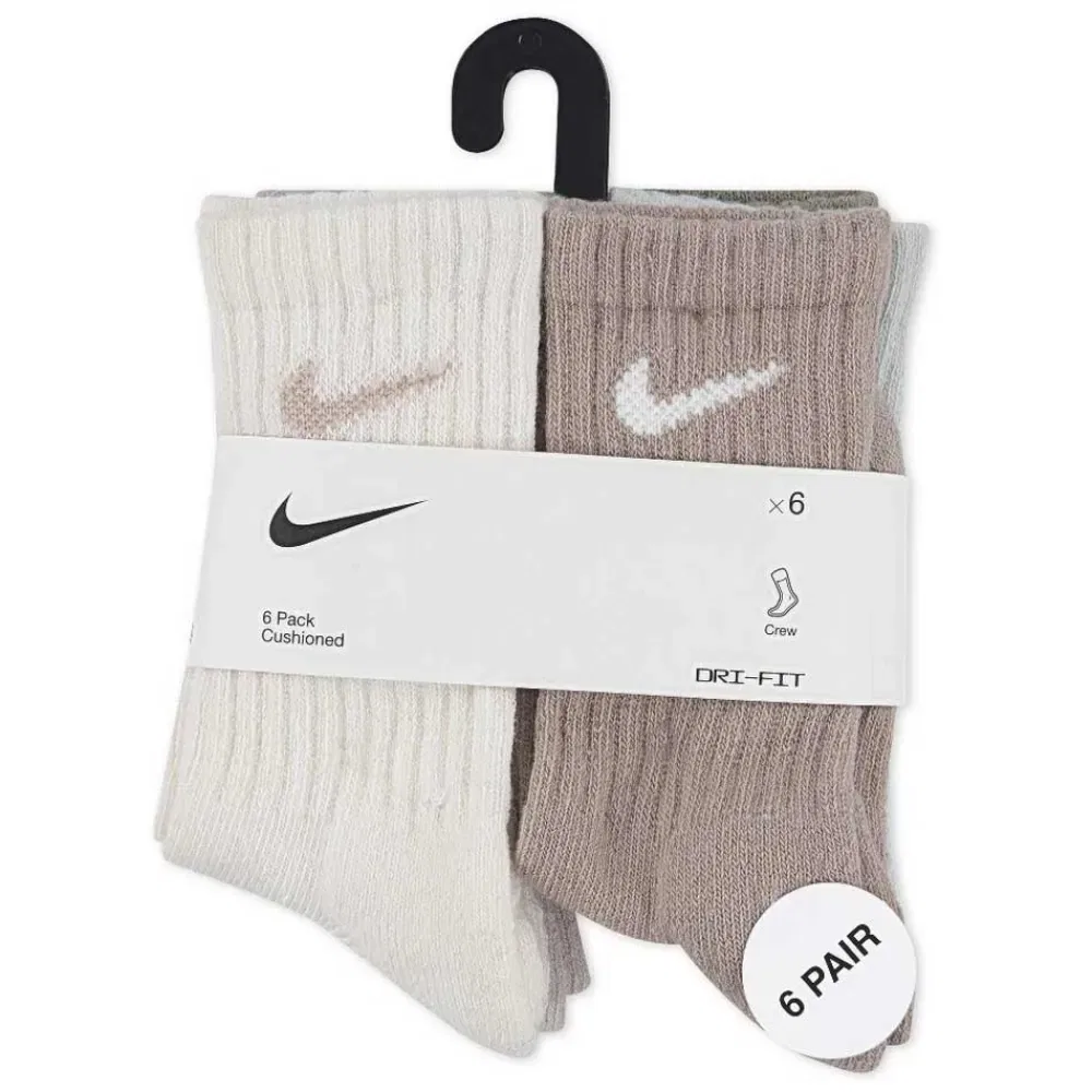 Носки спортивные Nike Dri-Fit Performance Basic Crew 6 пар Nike, мультиколор — фото 3