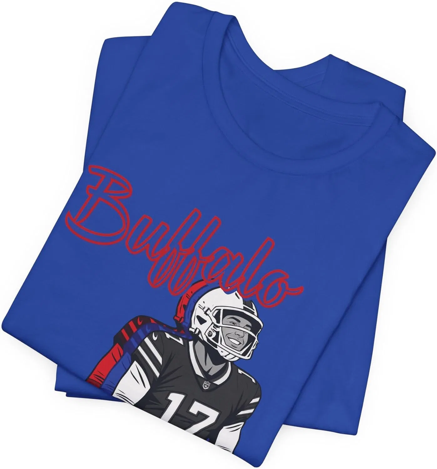 Футболка с вдохновляющим принтом Buffalo Football Fan Faith Shirt, True Royal — фото 3