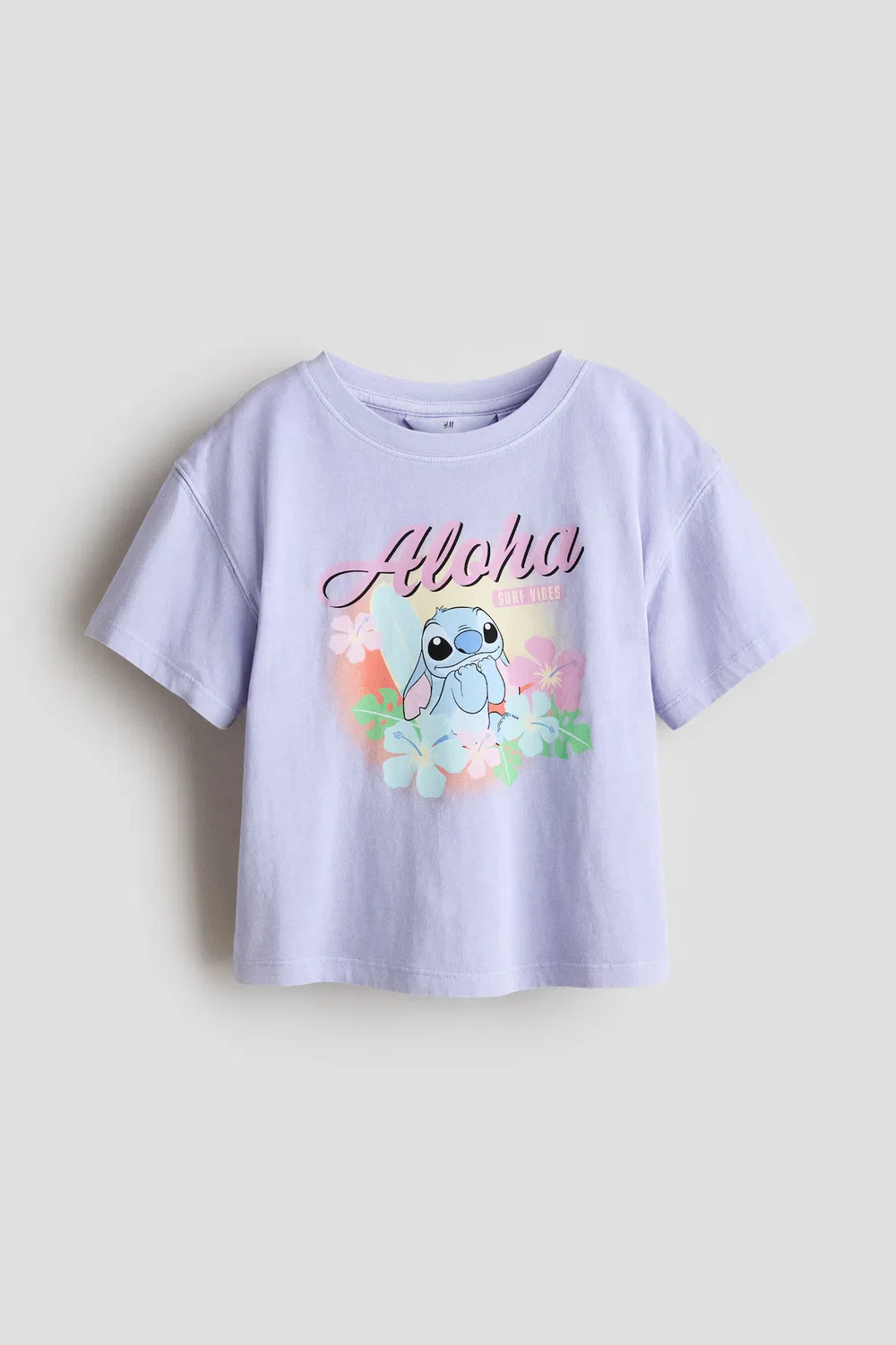 Хлопковая футболка с принтом H&M, Helllila/Lilo & Stitch