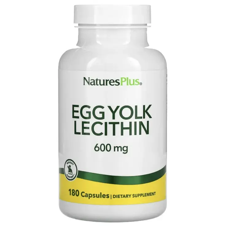 

Лецитин яичного желтка, 300 мг, 180 капсул, NaturesPlus