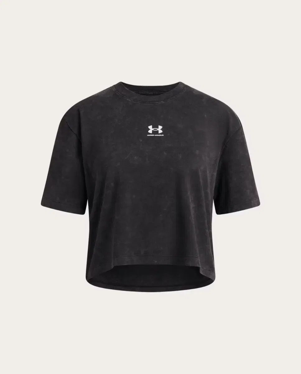 Детская футболка для девочек с принтом UA G Rival Wash SS Under Armour, Negro / Blanco