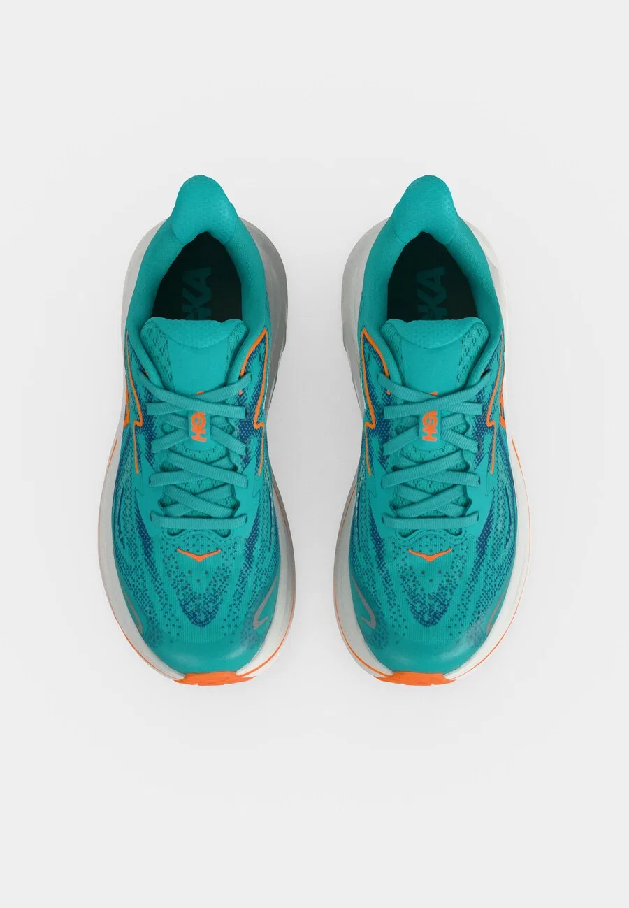 Спортивные кроссовки HOKA 'CLIFTON 10' в темно-синем и бирюзовом цветах — фото 4
