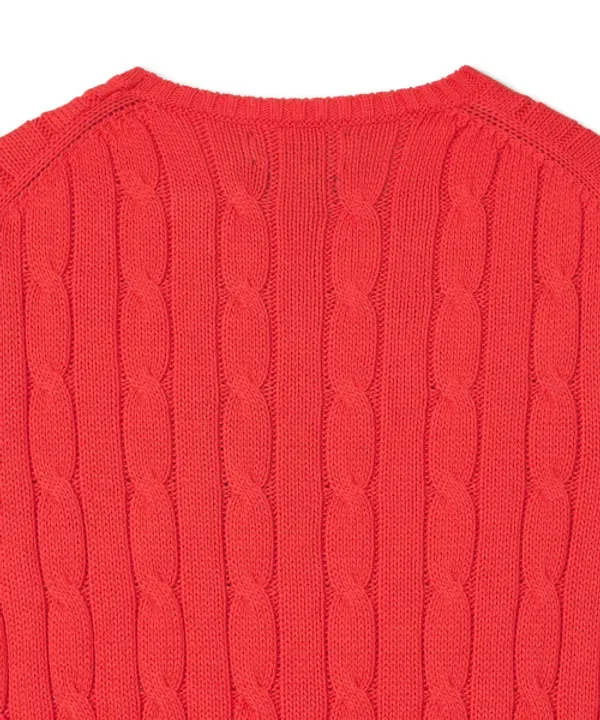 Свитер женский из хлопка, Polo Ralph Lauren, красный — фото 4