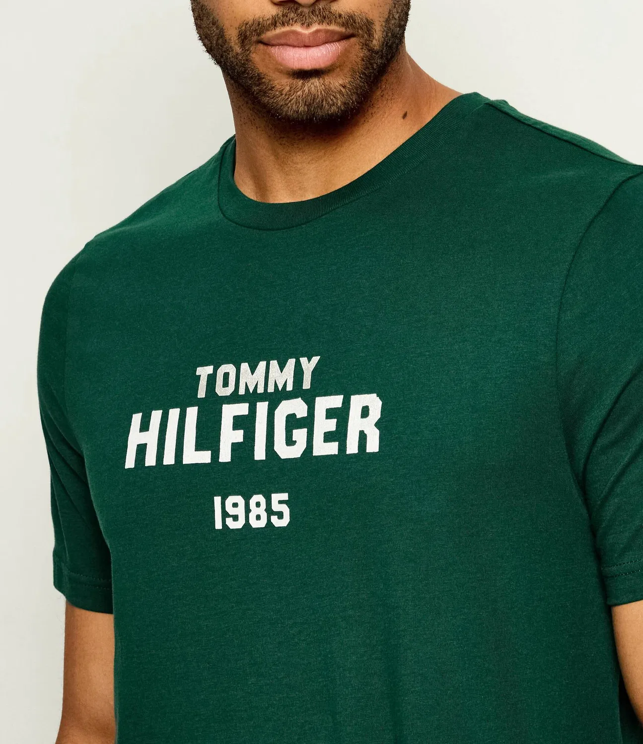Футболка с круглым вырезом Tommy Hilfiger, Verde Bottiglia — фото 4