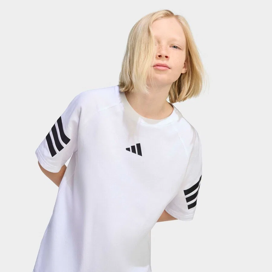 Спортивная футболка ADIDAS SPORTSWEAR Performance белого цвета