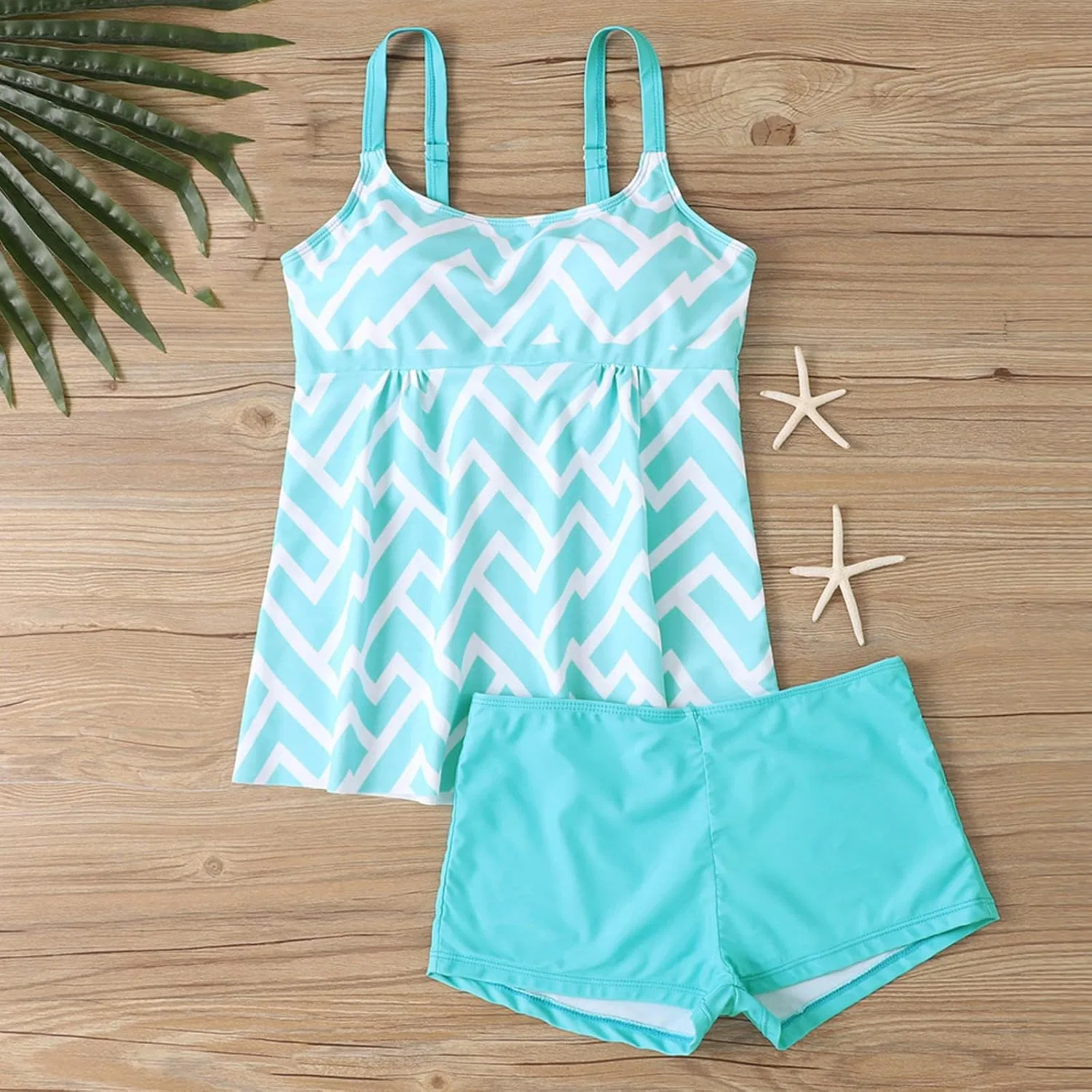 Женский танкини-сет с полосками Blue — фото 2
