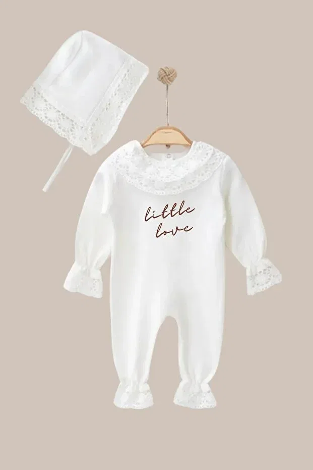 Детский комбинезон для девочек с кружевной отделкой Minytrendy, Little Love