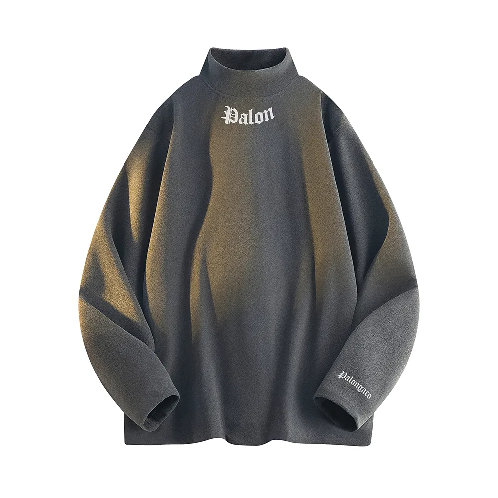 Детская толстовка с полугольфом модель Half Turtleneck Moderate Regular PAL ONGACO, White — фото 3