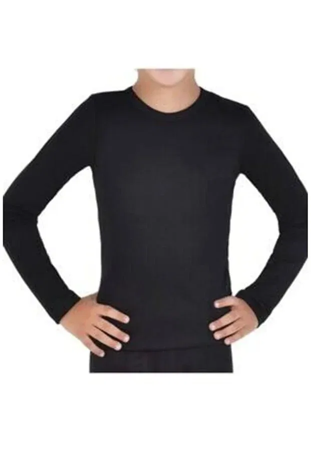 Детское термобелье для мальчиков с длинным рукавом Kayakids, Black