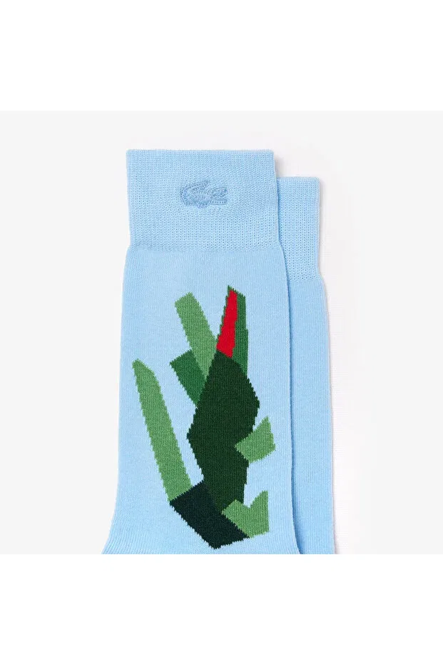 Носки женские Lacoste 62E, хлопковые, белые — фото 2