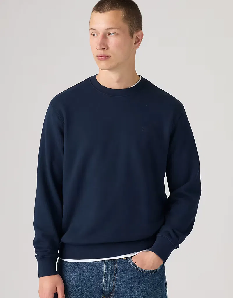 Свитшот Original housemark с круглым вырезом Levi's, синий — фото 4