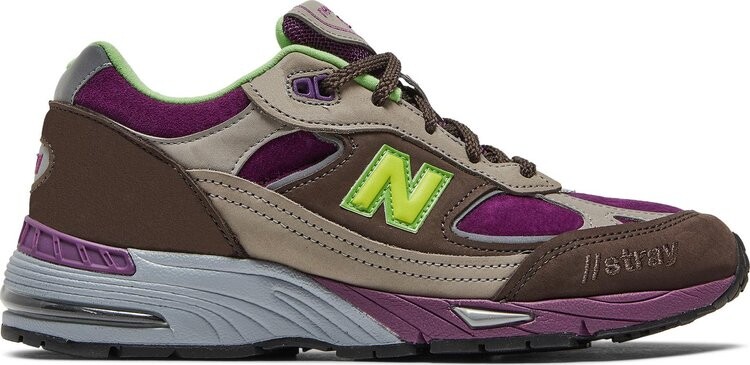 

Кроссовки New Balance Stray Rats x Wmns 991 Made in England 'Purple Green', фиолетовый