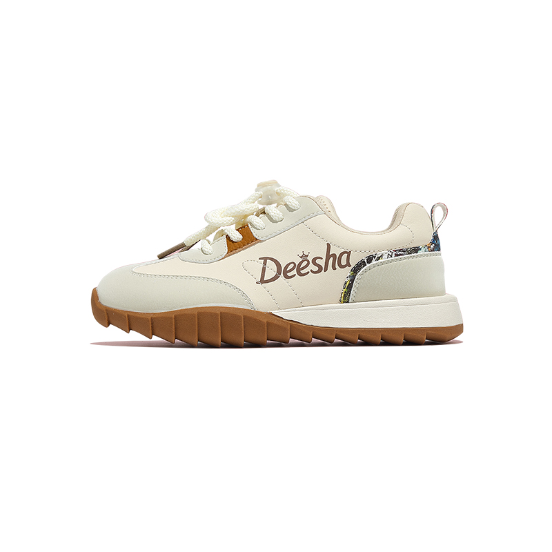 

Детские скейтерские кроссовки Kids Deesha, бежевый/серый