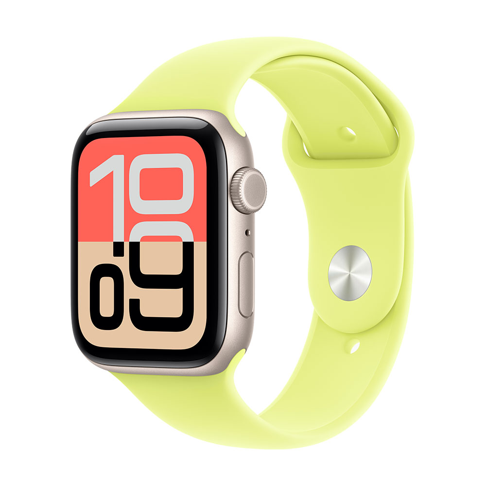 

Умные часы Apple Watch SE 3, 2025 (GPS + Cellular), 44 мм, Starlight Aluminum Case/Neon Yellow Sport Band - S/M, Бежевый, Умные часы Apple Watch SE 3, 2025 (GPS + Cellular), 44 мм, Starlight Aluminum Case/Neon Yellow Sport Band - S/M