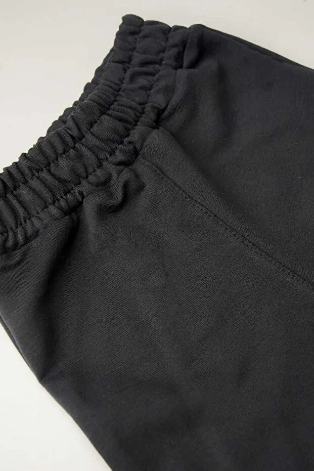 Детские спортивные штаны для девочек без карманов Jogger Heyadventure, Black — фото 3