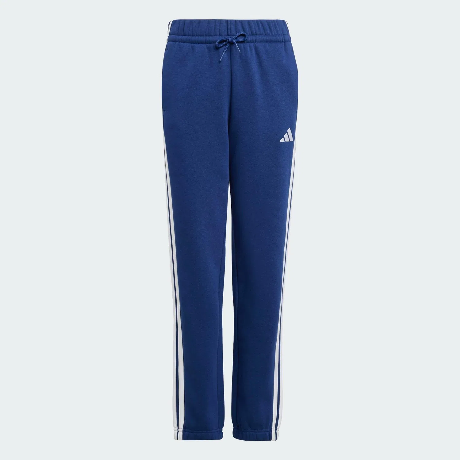 Детские штаны из футера Essentials Kids Adidas, Dunkelblau Weiss Blau — фото 2
