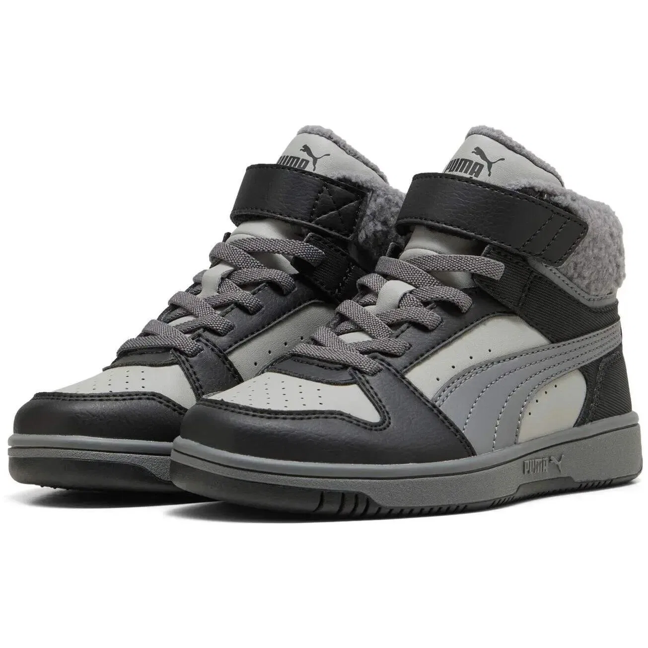 Детские кроссовки Puma Rebound Slam Mid Ps, Schwarz — фото 3
