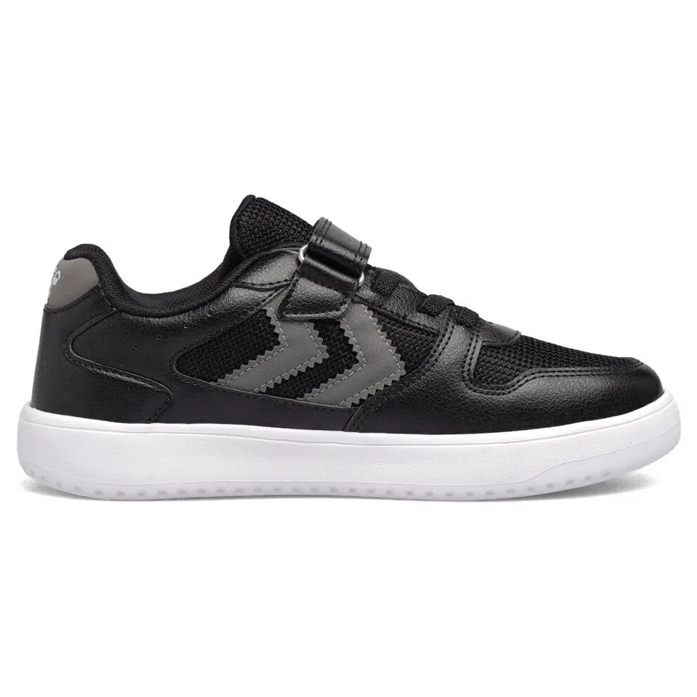 Детские спортивные кроссовки с легкой подошвой на липучках Kayno Sm. Jr. Hummel, Black — фото 3