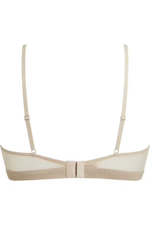 Женский бюстгальтер-бралетт без подкладки Calvin Klein, Beige — фото 2