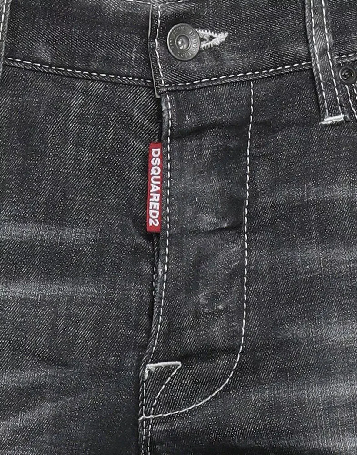 Мужские узкие джинсы скинни Dsquared2, черный — фото 4