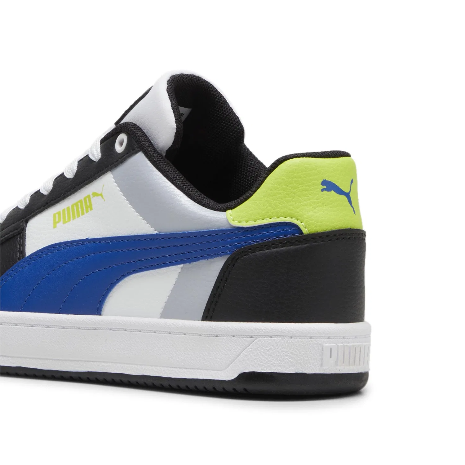 Детские кроссовки для мальчиков с низким верхом PUMA Caven 2.0 Jr PUMA, Cobalt Glaze Gray Fog Lime Pow Blue Green — фото 3