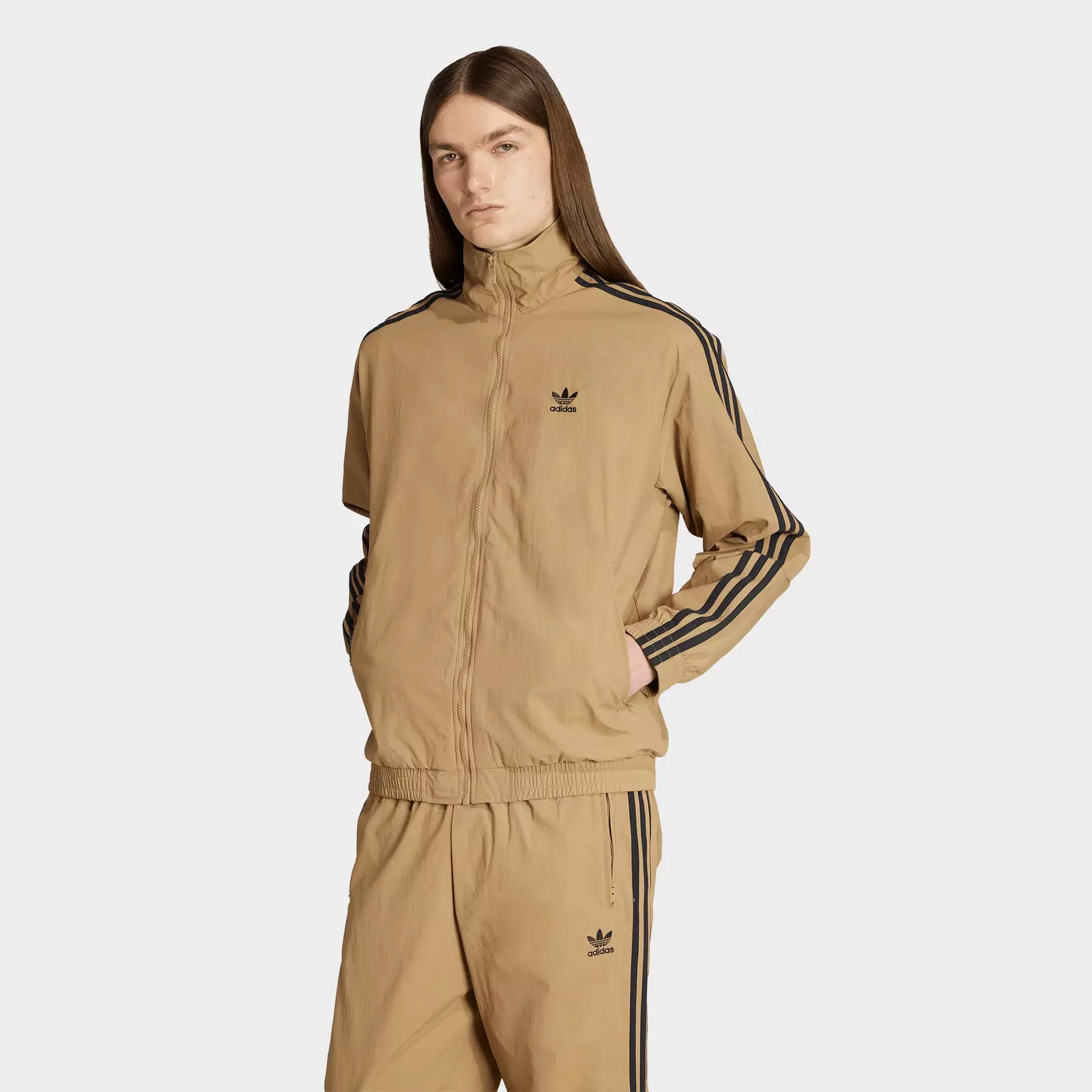 

Толстовка Men's adidas Originals adicolor Firebird Track, коричневый