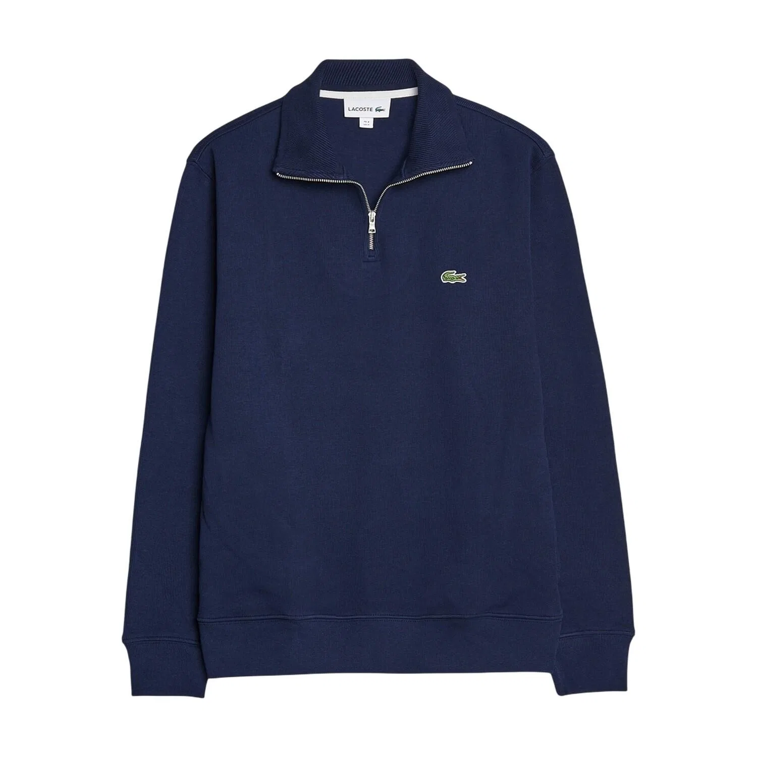 Мужской хлопковый пуловер Lacoste Zip Stand-Up Collar Pullover Herren SH1927, Navyblau — фото 2