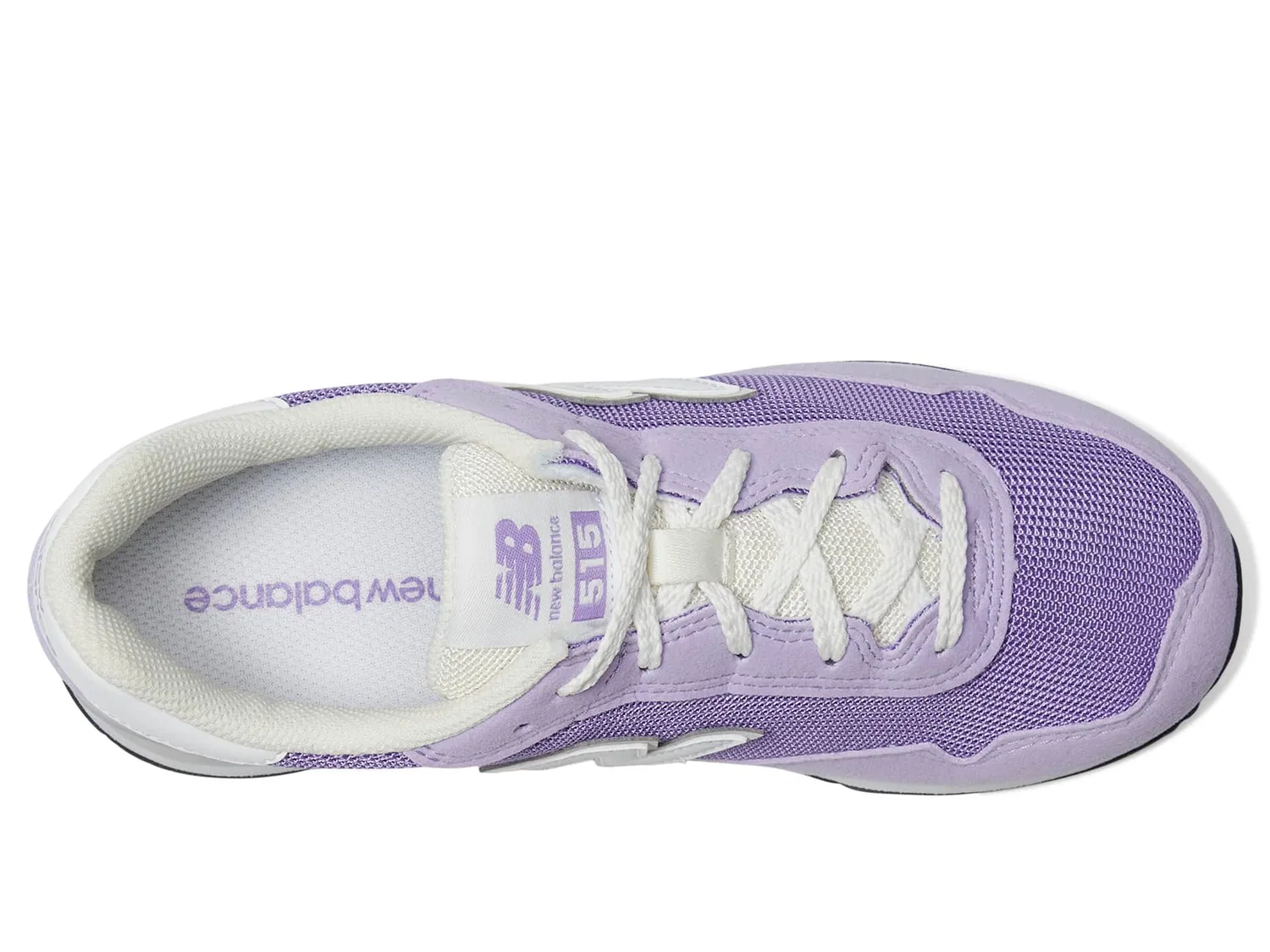 Детские кроссовки для девочек на липучке New Balance 515, Lilla Glo — фото 2