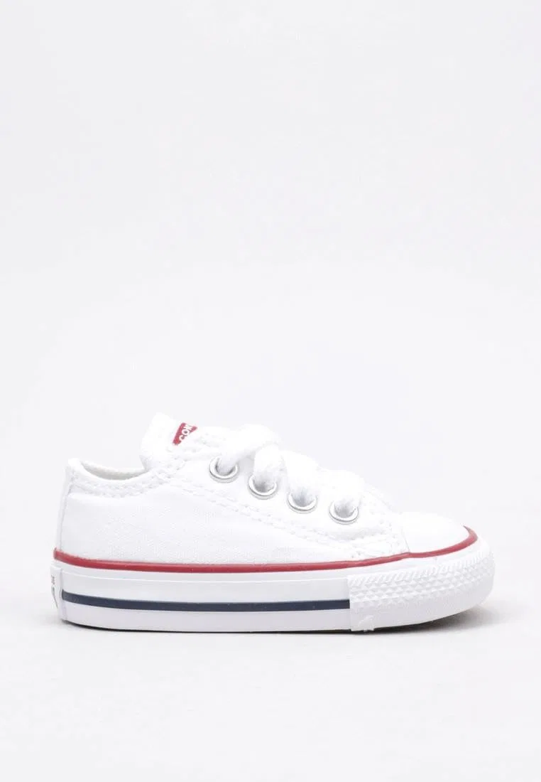 Детские кроссовки для мальчиков низкие Converse All Star Ox Canvas Unisex Adult Trainers, White Optical White — фото 3