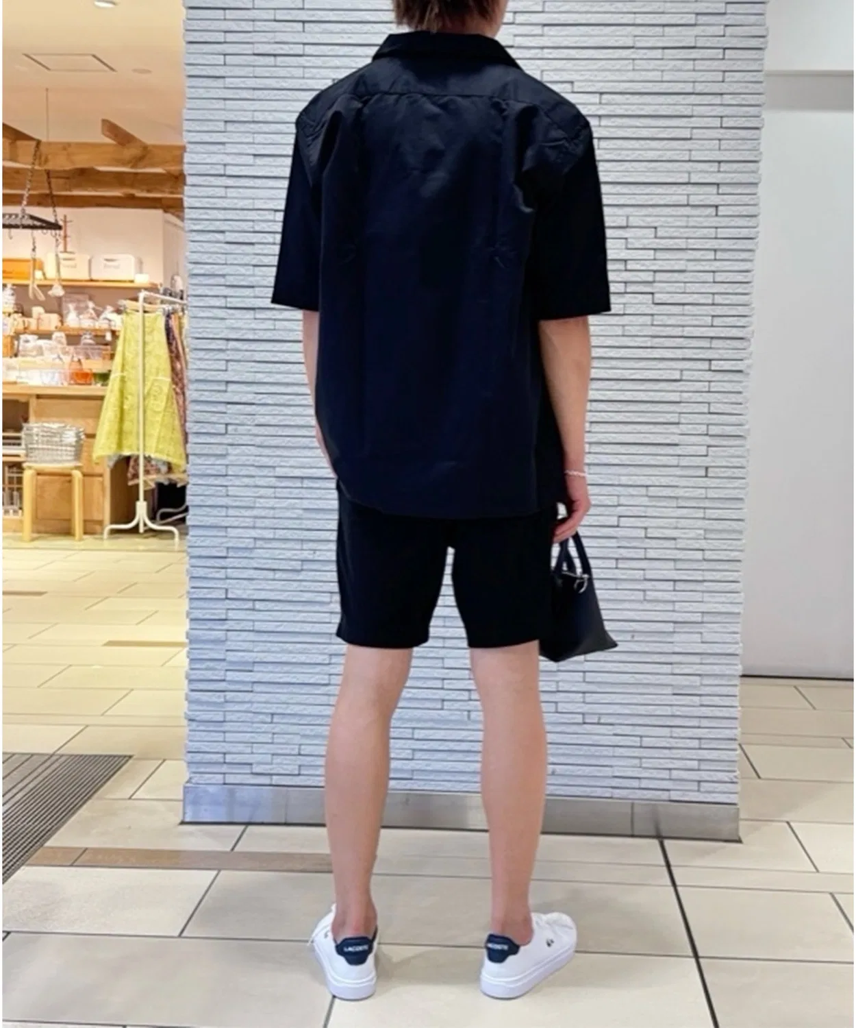 Мужская футболка с длинным рукавомиз меланжевого трикотажа Classic Fit LACOSTE, Серый — фото 3