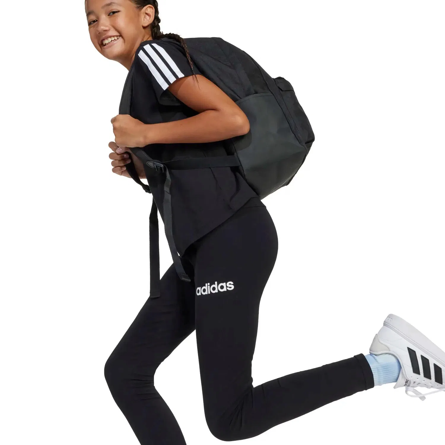 Детские леггинсы с принтом adidas Essentials Adidas, Schwarz — фото 4