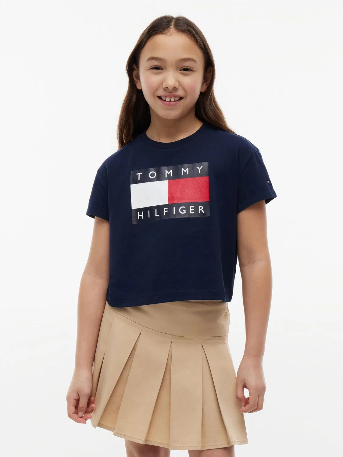 Футболка с флагом Tommy Hilfiger, синяя