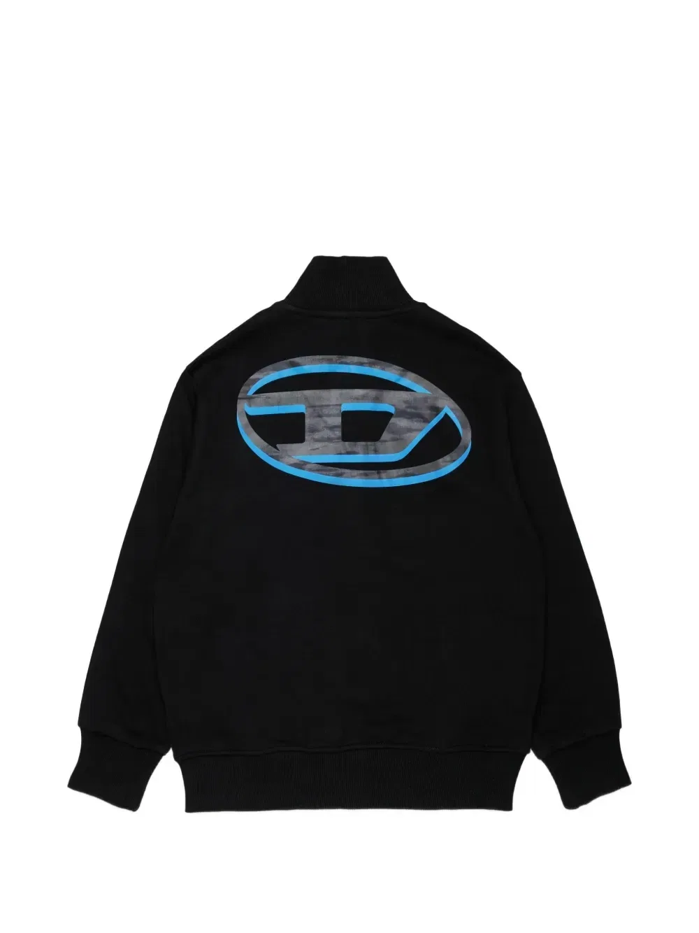 Толстовка на молнии с логотипом Oval Diesel Kids, черный — фото 2