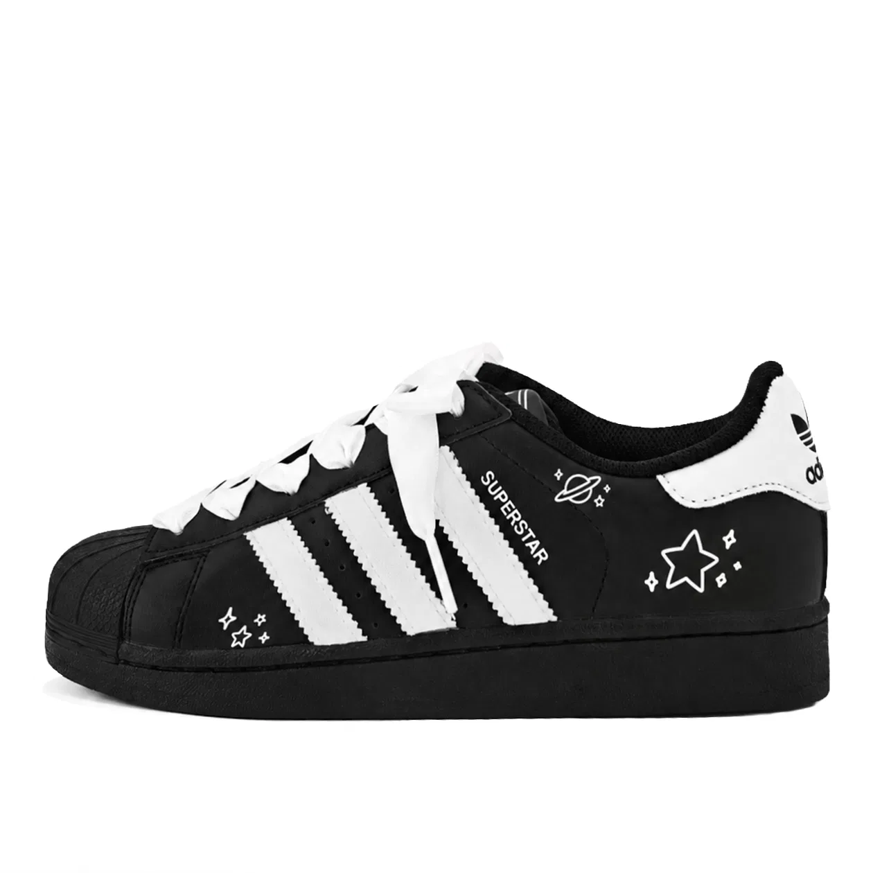 Детские кроссовки German Army Trainers с низким верхом Adidas Originals, Black White — фото 3