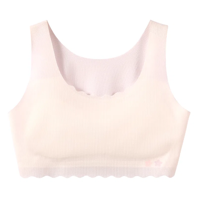 Детский топ-бралетт Hodo Grade School Bandeaus, Bras & Training Bras Moderate Red bean, Light Pink