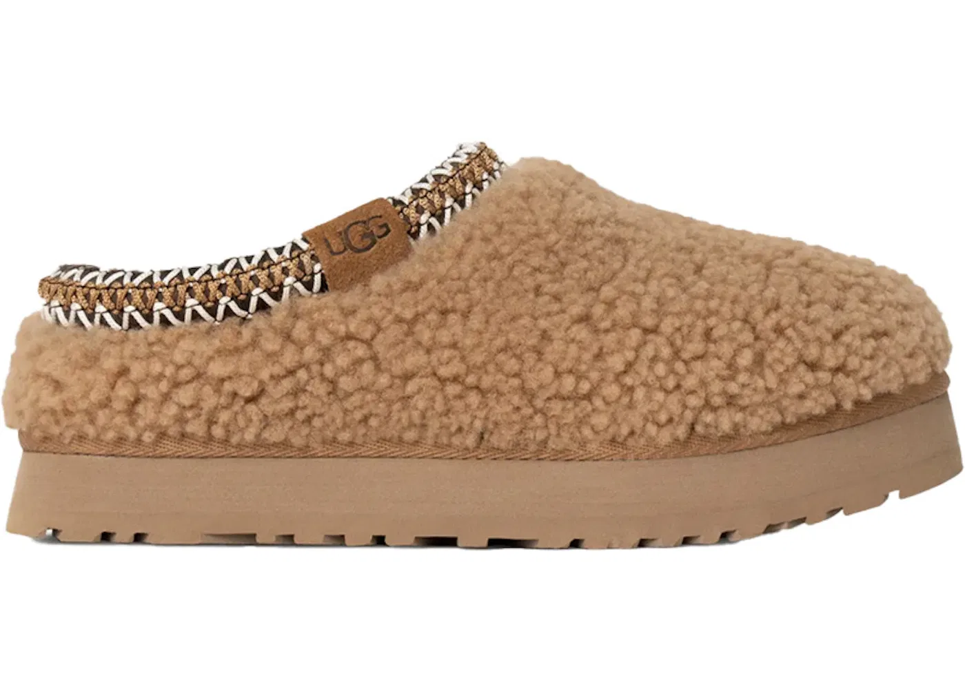 Детские тапки с длинным ворсом UGG Tazz Slipper, Chestnut