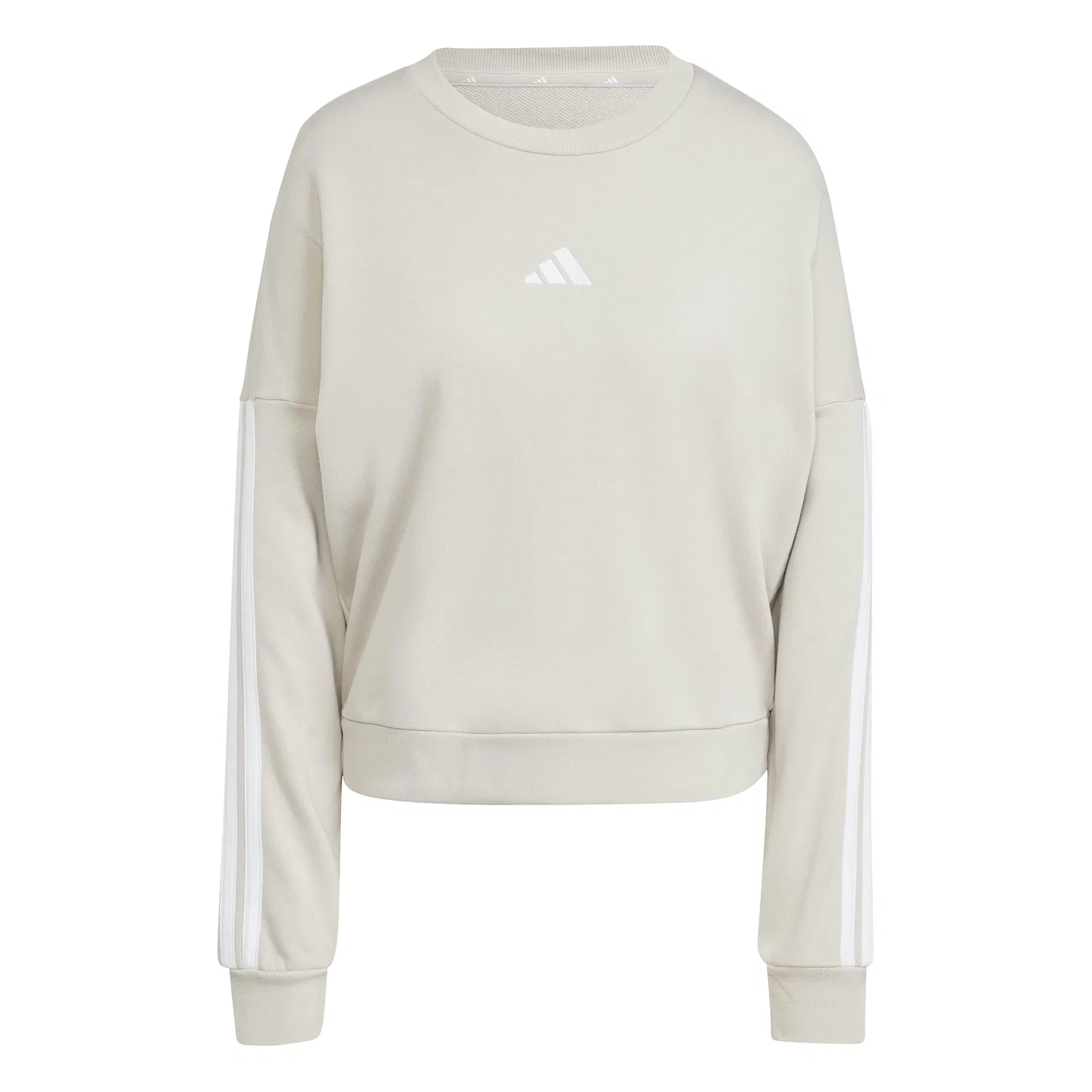 Женский свитшот с тремя полосками Essentials 3-Stripes adidas, Wonder Alumina/White