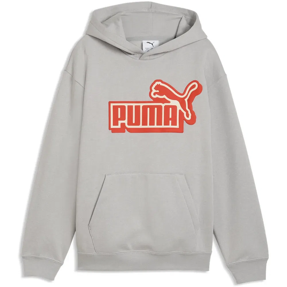 Худи свободного кроя Essential Logo Lab Relaxed Puma, серый — фото 3
