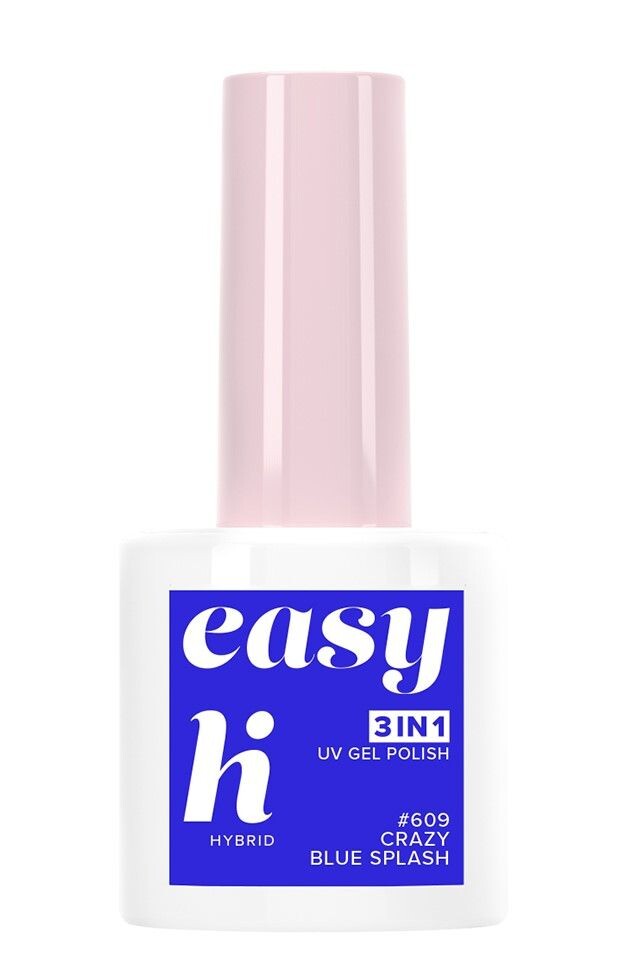 

Hi Hybrid Easy 3w1 гибридный лак для ногтей, 609 Crazy Blue Splash