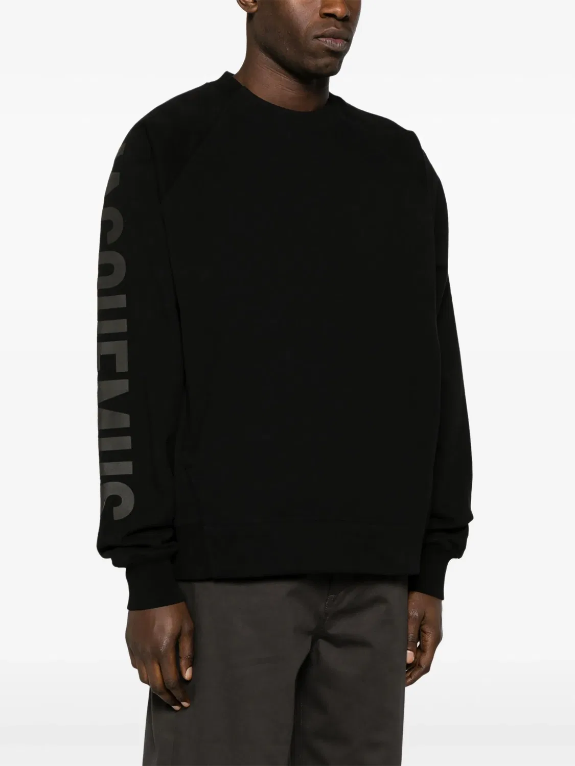 Хлопковый свитшот Typo Jacquemus, черный — фото 4