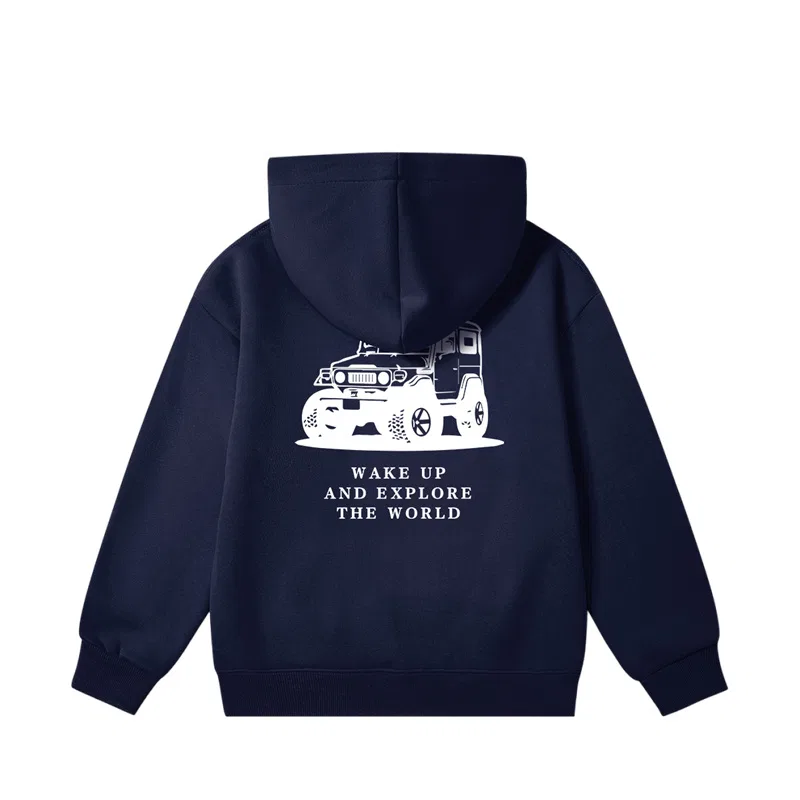 Детский свитшот с капюшоном Jeep, Navy Blue