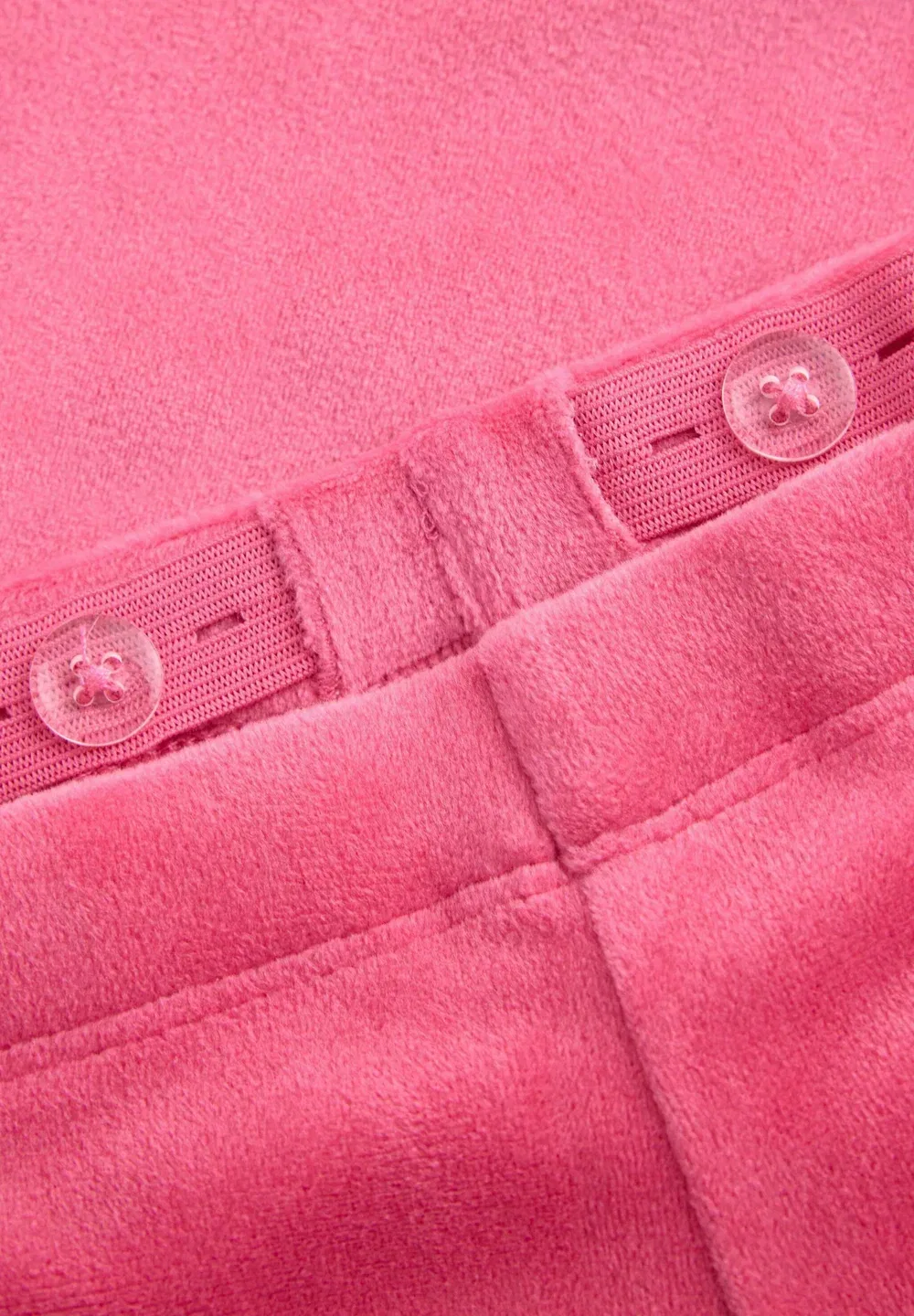 Однотонные расклешенные леггинсы из велюра - брюки Lindex, Pink — фото 3