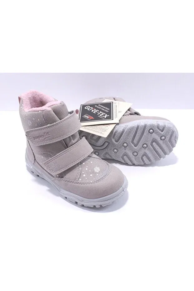 Детские ботинки для девочек водостойкие с принтом Superfit, Beige — фото 3