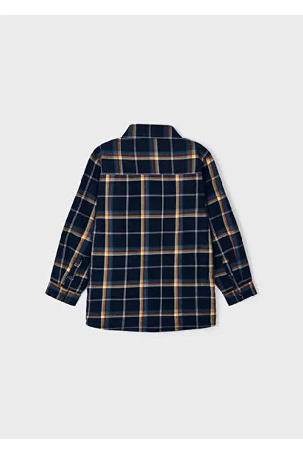 Детская рубашка для мальчиков с рисунком Mayoral, Navy Blue — фото 4