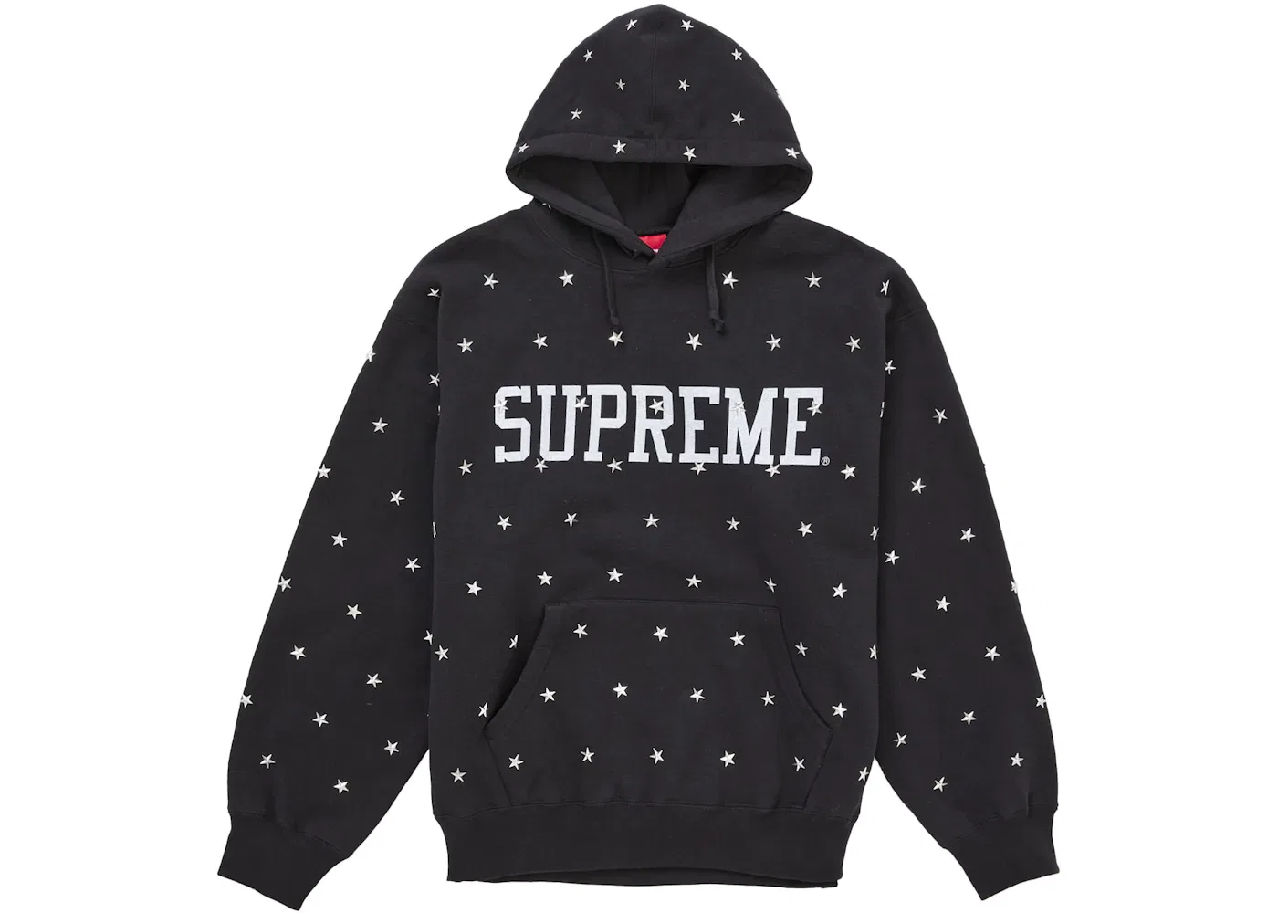 Мужская худи с принтом Stars Studded Supreme, Black