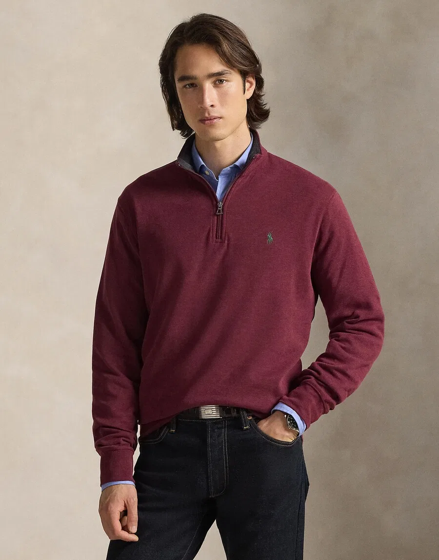 Толстовка Polo Ralph Lauren винно-красного цвета — фото 2