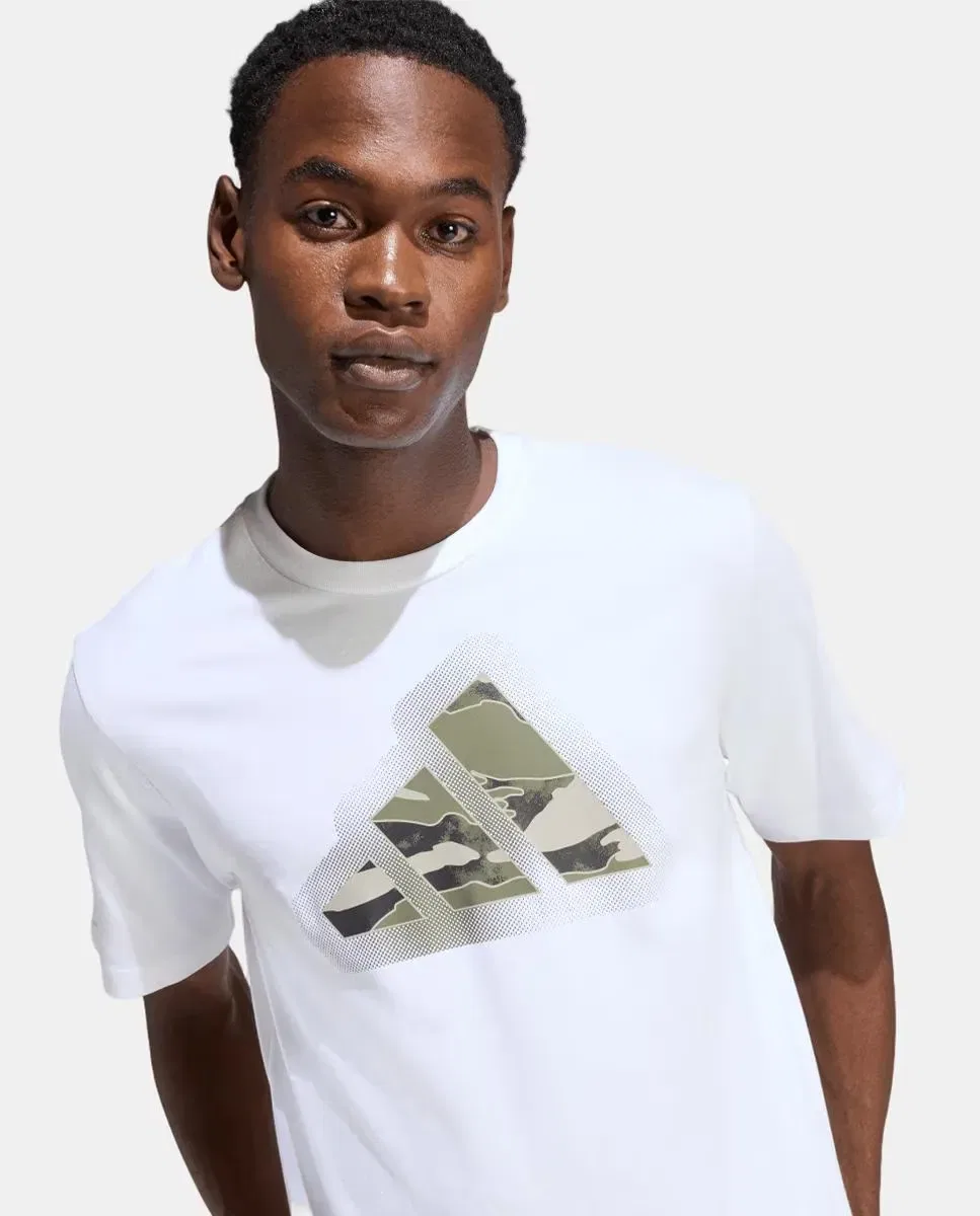 Мужская футболка Table Tee adidas, Blanco — фото 4