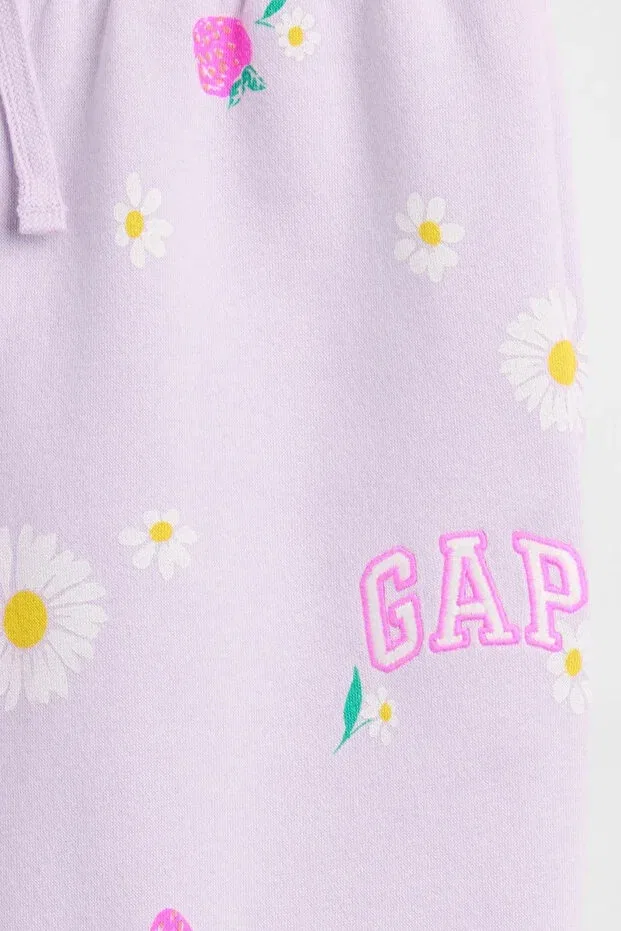 Детские спортивные штаны для девочек с принтом Relaxed Fit Gap, Lilac — фото 2